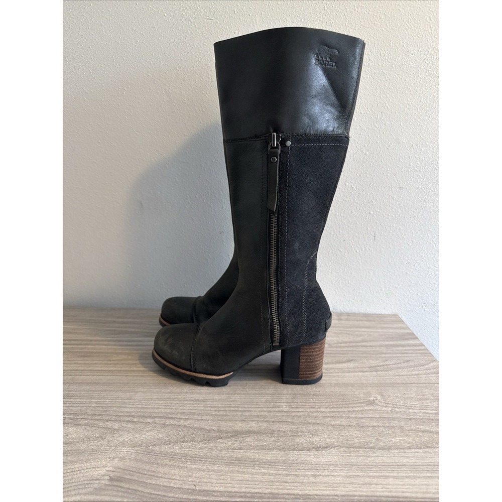 Sorel Slimpack Tall II Riding Boots Women's Sz 7 M Leather Equestrian Heel